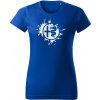 T-ričko Alfa Romeo Splash dámske tričko Farba trička: Kráľovská Modrá, Farba potlače: Biela, Veľkosť: XXL T-ričko Alfa Romeo Splash dámske tričko Farba trička: Kráľovská Modrá, Farba potlače: Biela, Veľkosť: XXL