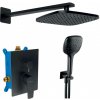 Novaservis Metalia 58 - Sprchový set s batériou pod omietku, 23x23 cm, 3 prúdy, matná čierna - SADA58051R,5 Novaservis Metalia 58 - Sprchový set s batériou pod omietku, 23x23 cm, 3 prúdy, matná čierna - SADA58051R,5