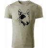 T-ričko Bull Terrier pánske tričko Farba trička: Svetlá Khaki, Veľkosť: 3XL T-ričko Bull Terrier pánske tričko Farba trička: Svetlá Khaki, Veľkosť: 3XL
