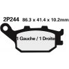 NISSI BRAKE PADS 2P-244NS SINTER METAL NISSI BRAKE PADS 2P-244NS SINTER METAL