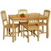 IDEA nábytok Stôl + 4 stoličky 8849 lak