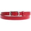 Špongr dámský úzký kožený opasek 2057 červený