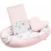 Luxusné hniezdočko s vankúšikom a perinkou New Baby z Minky rúžové Luxusné hniezdočko s vankúšikom a perinkou New Baby z Minky rúžové