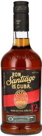 Santiago de Cuba Ron Extra Añejo 12 Años D.O.P. 40% 0,7 l (čistá fľaša)