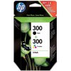 HP CN637EE - originálna cartridge HP 300, čierna + farebná, 2x4ml HP CN637EE - originálna cartridge HP 300, čierna + farebná, 2x4ml