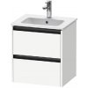 Duravit Ketho.2 - Umývadlová skrinka, 55x51x42 cm, 2 zásuvky, matná biela K25261018180000 Duravit Ketho.2 - Umývadlová skrinka, 55x51x42 cm, 2 zásuvky, matná biela K25261018180000