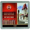 Koh-i-noor Gioconda kriedy prašné umelecké v ceruzke súprava 24 ks v plechovej krabičke