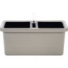 Plastia truhlík samozavlažovací Berberis Duo - taupe 80 cm Plastia truhlík samozavlažovací Berberis Duo - taupe 80 cm