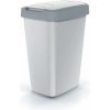 Rauman Odpadkový kôš s farebným vekom, 12 l sivá