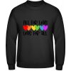 AWDis Mikina - Dúhový Nápis - All for Love - Čierna - 3XL - Pánske AWDis Mikina - Dúhový Nápis - All for Love - Čierna - 3XL - Pánske