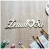 LYMFY | Drevený svadobný nápis Žením sa 70x300x3mm | prírodné drevo LYMFY | Drevený svadobný nápis Žením sa 70x300x3mm | prírodné drevo