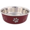Trixie Nerez miska s rôznofarebnou potlačou, labka+kosť 2,2l/23cm Trixie Nerez miska s rôznofarebnou potlačou, labka+kosť 2,2l/23cm