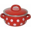 Kastrol Metalac Červený puntík, Elegant s poklicí 12 cm, 0,8 l (MAT12533) Kastrol Metalac Červený puntík, Elegant s poklicí 12 cm, 0,8 l (MAT12533)
