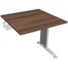Hobis Pracovný stôl Flex, 80x75,5x80 cm, orech/kov Hobis Pracovný stôl Flex, 80x75,5x80 cm, orech/kov
