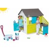 Smoby set detský domček Pretty Blue s letnou kuchynkou a vozíkom s vedro setom 810703-37