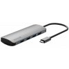 Swissten USB-C Hub 8-in-1, šedá 14540083 Swissten USB-C Hub 8-in-1, šedá 14540083