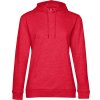 B&C Mikina B&C Hoodie s kapucí, dámská COT01W04Wv7301-heather red S Melír červená B&C Mikina B&C Hoodie s kapucí, dámská COT01W04Wv7301-heather red S Melír červená