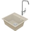 Granitový drez Vima s batériou Hansgrohe Focus 500x530 mm béžový Granitový drez Vima s batériou Hansgrohe Focus 500x530 mm béžový