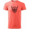 Viking logo - Klasické pánske tričko vyššej gramáže - 4XL ( Korálová ) Viking logo - Klasické pánske tričko vyššej gramáže - 4XL ( Korálová )