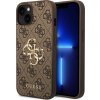 Pouzdro Guess PU 4G Metal Logo iPhone 15 hnědé Pouzdro Guess PU 4G Metal Logo iPhone 15 hnědé