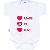 Body s potlačou New Baby MADE IN LOVE 86 (12-18m) Body s potlačou New Baby MADE IN LOVE 86 (12-18m)