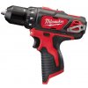 MILWAUKEE M12 BDD-0 AKU KOMPAKTNÁ VŔTAČKA / SKRUTKOVAČ 4933441930