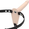 Fetish submissive harness - flesh silicone vibrator 15 cm Fetish submissive harness - flesh silicone vibrator 15 cm