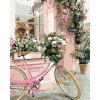 Diamondi Diamantové maľovanie KVETINOVÝ BICYKEL 40 x 50 cm vypnuté plátno na rám