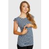 Anda tehotenské a dojčiace tričko Malwina modro-biela Anda tehotenské a dojčiace tričko Malwina modro-biela