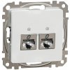 Schneider Electric Slovakia spol. s r.o. Sedna Design - SDD111467S - Dátová zásuvka 2xRJ45 kat. 6A STP - Biela Schneider Electric Slovakia spol. s r.o. Sedna Design - SDD111467S - Dátová zásuvka 2xRJ45 kat. 6A STP - Biela