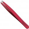 Sibel Nogent Inox France profesionální pinzeta úzká 95 mm červená zkosená