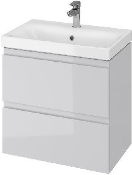 Cersanit Moduo - Skrinka s umývadlom, 57x60x38 cm, 2 zásuvky, sivá S801-226-DSM