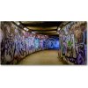 Foto obraz akrylové sklo Graffiti v metro 100x50 cm Foto obraz akrylové sklo Graffiti v metro 100x50 cm