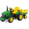 PegPerego John Deere Ground Force 330W traktor s vlečkou zelený PegPerego John Deere Ground Force 330W traktor s vlečkou zelený