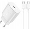 JELLICO nabíjačka EU25 PD 25W 1xUSB-C + kábel USB-C - USB-C Biela JELLICO nabíjačka EU25 PD 25W 1xUSB-C + kábel USB-C - USB-C Biela