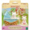 Sylvanian Families Dvojičky Chocolate králikov s kočíkom Sylvanian Families Dvojičky Chocolate králikov s kočíkom