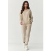 Makadamia dámska tepláková súprava M868 svetlo béžová