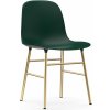 Normann Copenhagen Stolička Form Chair – zelená/mosadzná Normann Copenhagen Stolička Form Chair – zelená/mosadzná