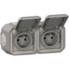 Legrand Slovensko, s.r.o. Dvojzásuvka 2x2P+T Legrand Plexo IP55 sivá - komplet na omietku - 069768L Legrand Slovensko, s.r.o. Dvojzásuvka 2x2P+T Legrand Plexo IP55 sivá - komplet na omietku - 069768L