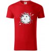 Florbal lopta v triku - Tričko z organickej bavlny - 3XL ( Červená ) Florbal lopta v triku - Tričko z organickej bavlny - 3XL ( Červená )
