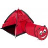 Detský stan Baby Mix Lienka s tunelom červený Detský stan Baby Mix Lienka s tunelom červený