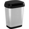 AB Line 21338KS odpadkový kôš DUAL M 25 lit 26x37,5x48h steel, s dvojitým otváraním