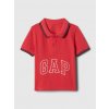 GAP Baby polo tričko s logom Červená 3YRS Červená Červená GAP Baby polo tričko s logom Červená 3YRS Červená Červená