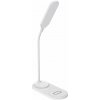 Mobilly stolná LED lampička s bezdrôtovou nabíjačkou, biela LG-LED-103-white Mobilly stolná LED lampička s bezdrôtovou nabíjačkou, biela LG-LED-103-white