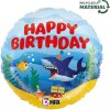 Fóliový balonek Mořský svět Happy Birthday 46 cm Fóliový balonek Mořský svět Happy Birthday 46 cm