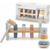Viga Toys VIGA PolarB Sada Dřevěná pyramida + Děrovač s kladivem Lední medvěd Montessori Viga Toys VIGA PolarB Sada Dřevěná pyramida + Děrovač s kladivem Lední medvěd Montessori