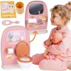 Smoby Toaleta pre bábiku 42 cm Obojstranná sada Umyvadlo Baby Nurse