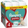 Pampers Pants Monthly Box (176 ks) / Plienkové nohavičky / Veľkosť 4 (9-14 kg) (DIOPMPPIE0155)