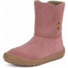 Froddo Dievčenská zimná barefoot obuv TEX SUEDE Dark Pink G3160238 ružová