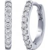 Silvego Diamantové náušnice kruhy (0,14 ct) Aira v bielom zlate 11mm DNN4049EGWD Silvego Diamantové náušnice kruhy (0,14 ct) Aira v bielom zlate 11mm DNN4049EGWD